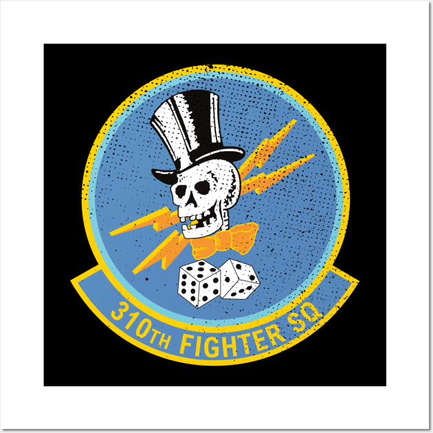 310th Fighter Squadron WW2 Bomber Insignia Patch Wall Art by Beltschazar